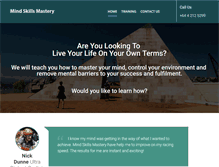 Tablet Screenshot of mindskillsmastery.com